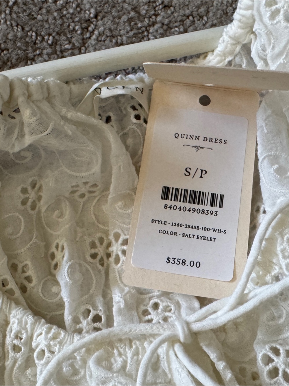 Doen Quinn Dress-Salt Eyelet - Picture 2 of 6